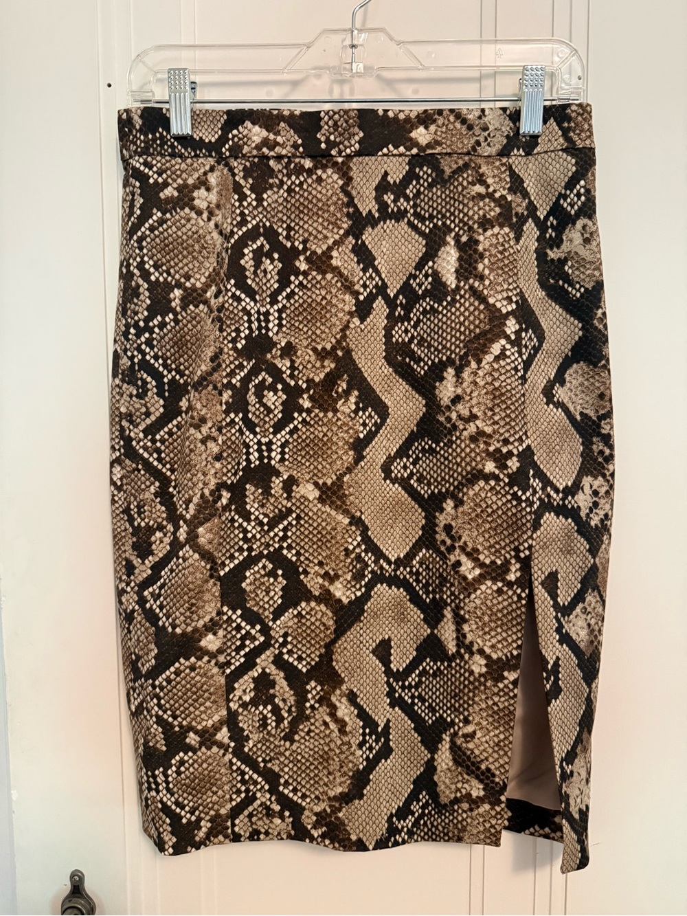 Altuzarra Brown x Target and Black/Brown Snake-Print Pencil Skirt US6